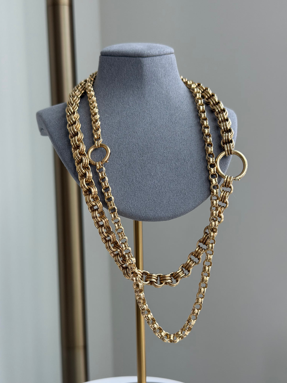 2 Sterling Silver Rolo Chains 9ct HGP