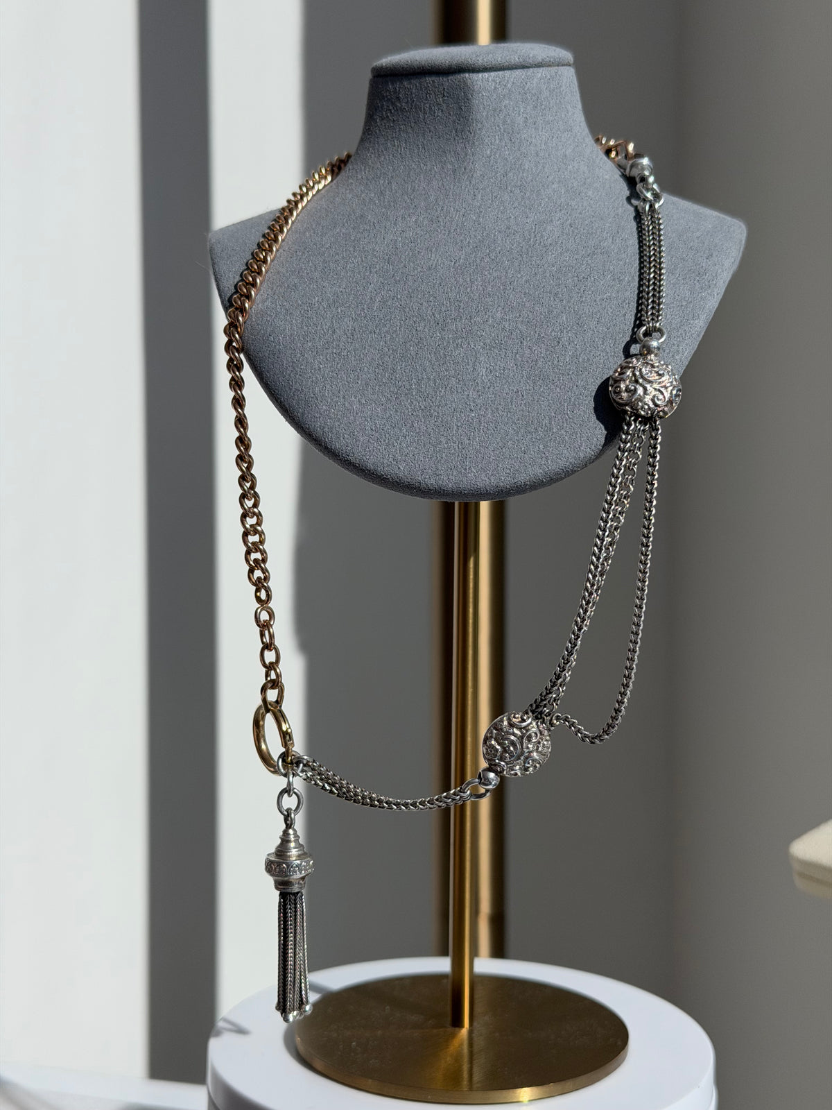 ANTIQUE SILVER ALBERTINA