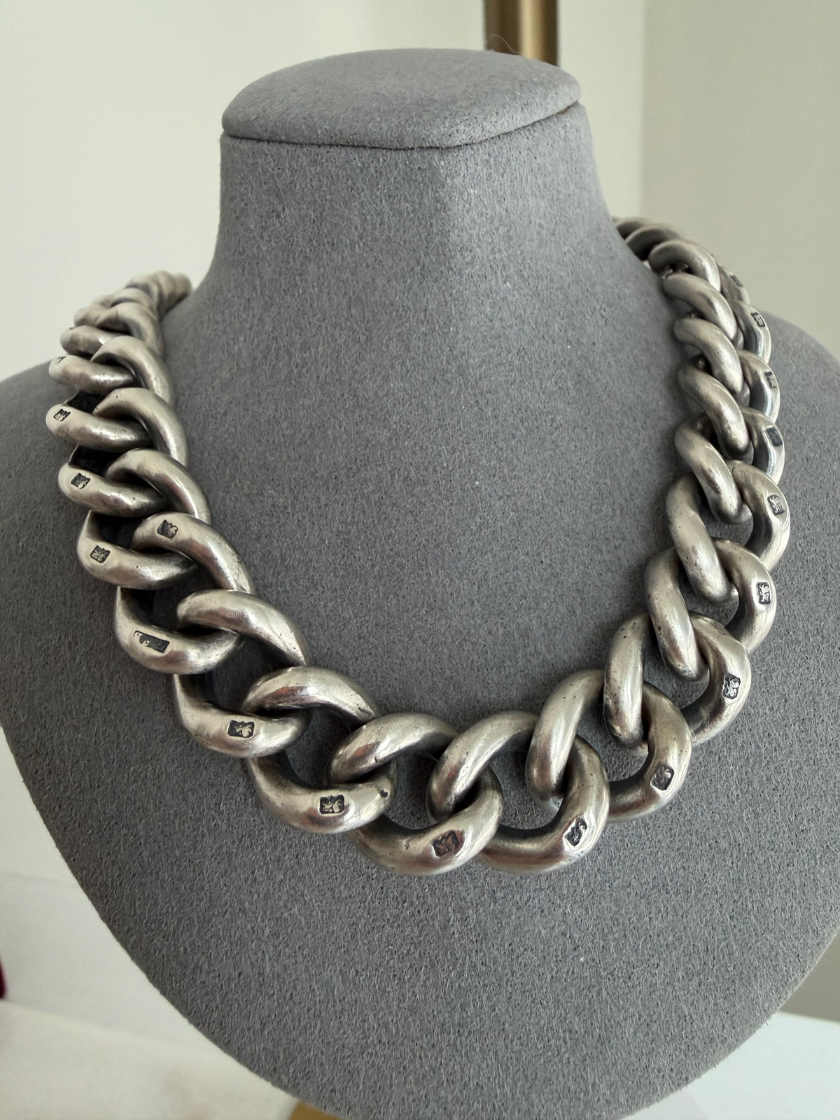 145g Antique Sterling Albert Chain