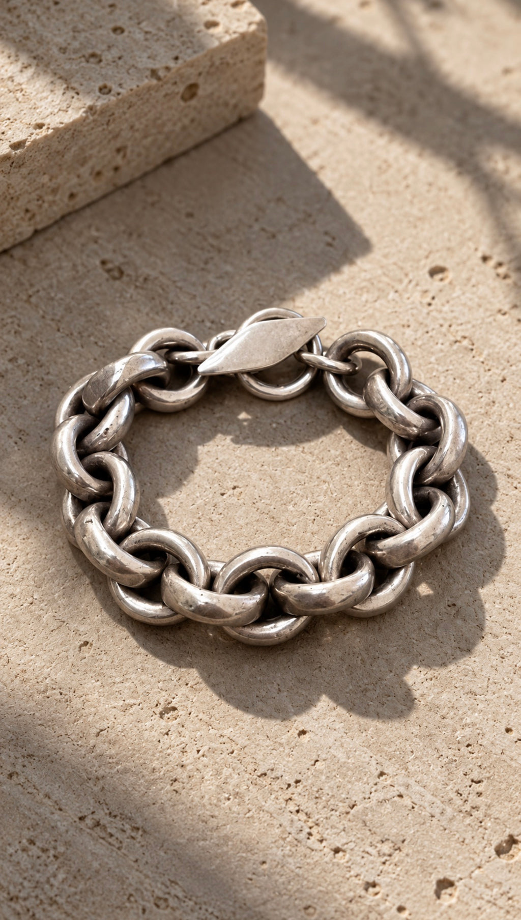 MID-CENTURY DANISH STERLING SILVER LINK BRACELET — PRE-SALE
