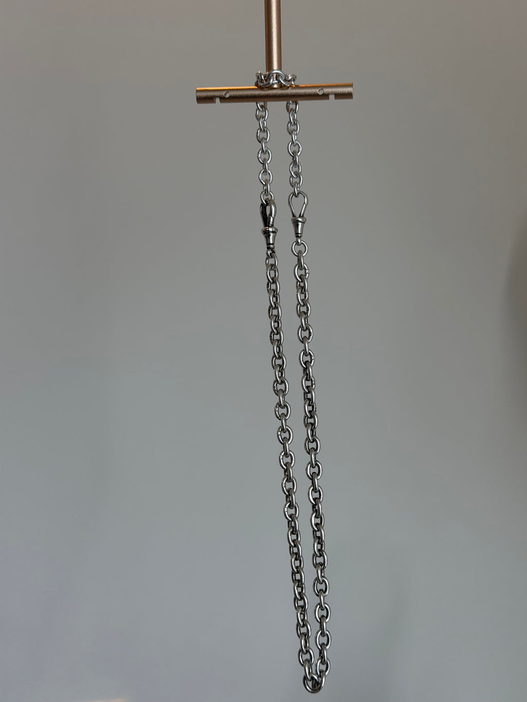 ANTIQUE SOLID STERLING SILVER CABLE CHAIN