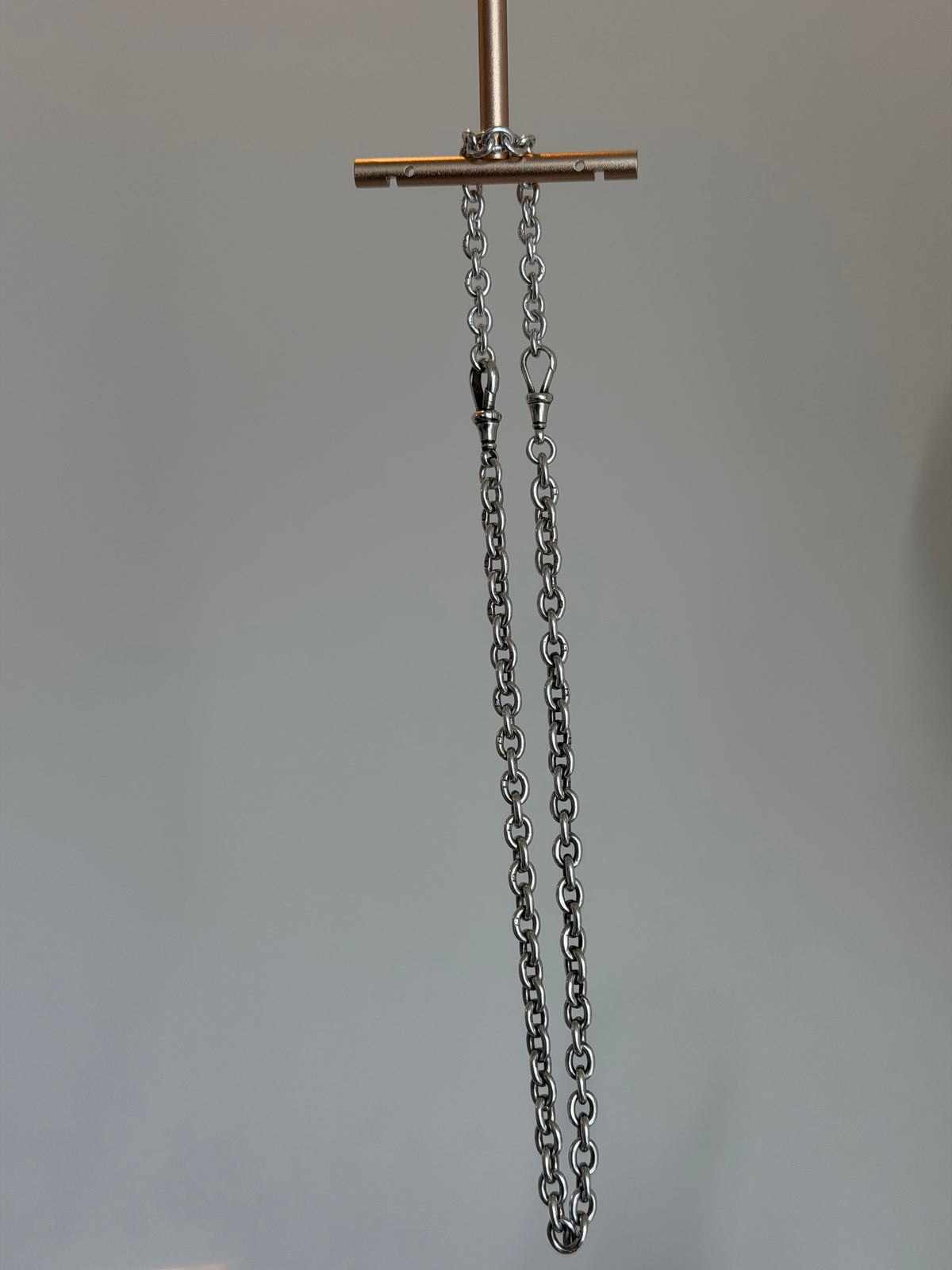 ANTIQUE SOLID STERLING SILVER CABLE CHAIN