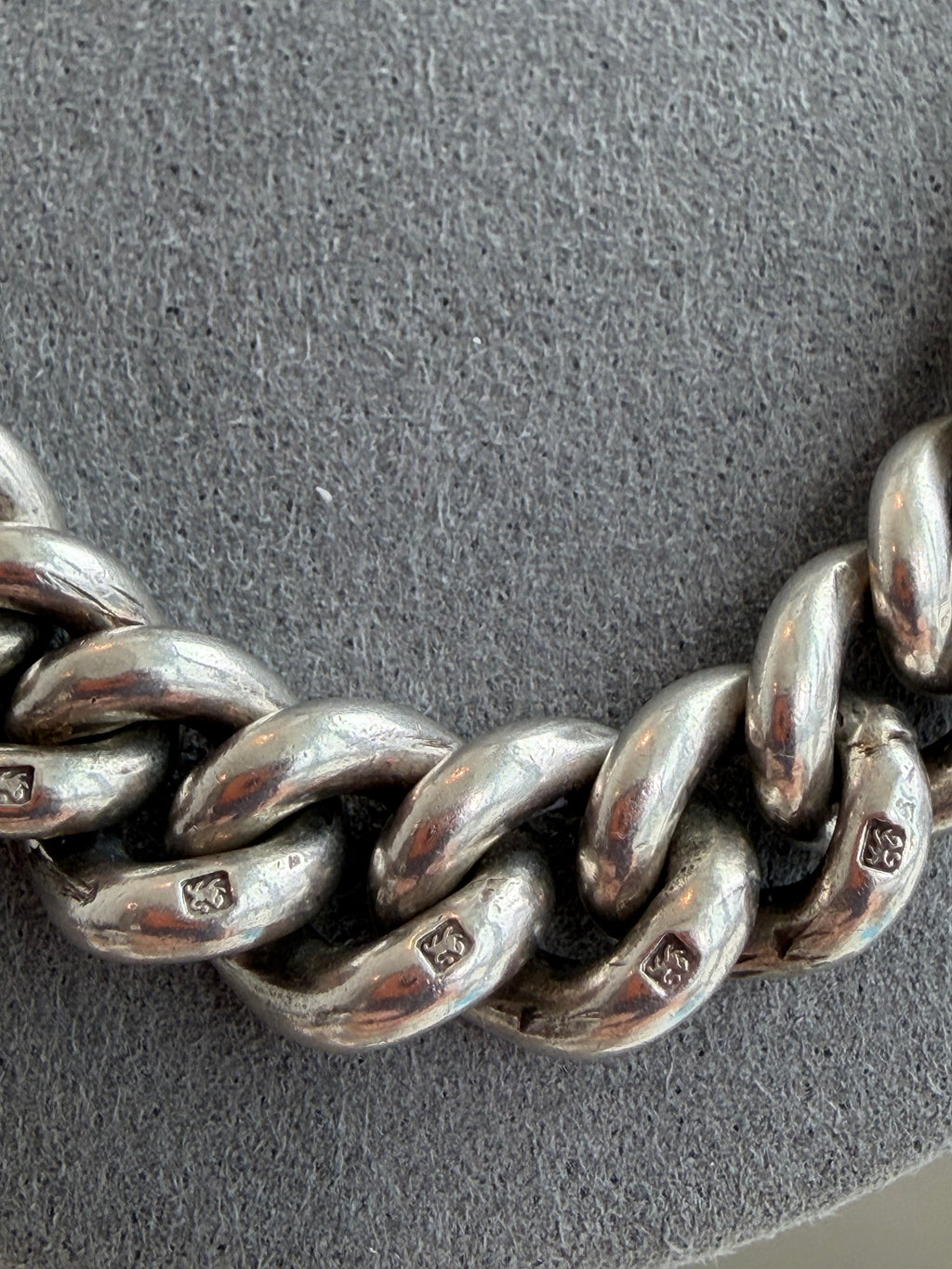 EXCEPTIONAL ANTIQUE ALBERT — STERLING SILVER & 10CT GOLD