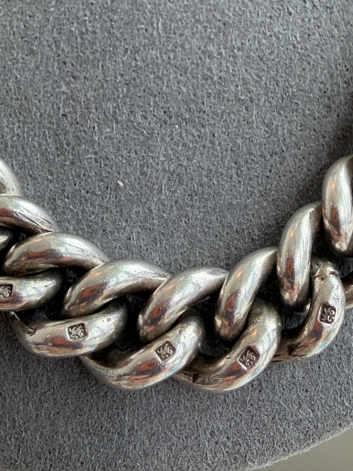 EXCEPTIONAL ANTIQUE ALBERT — STERLING SILVER & 10CT GOLD