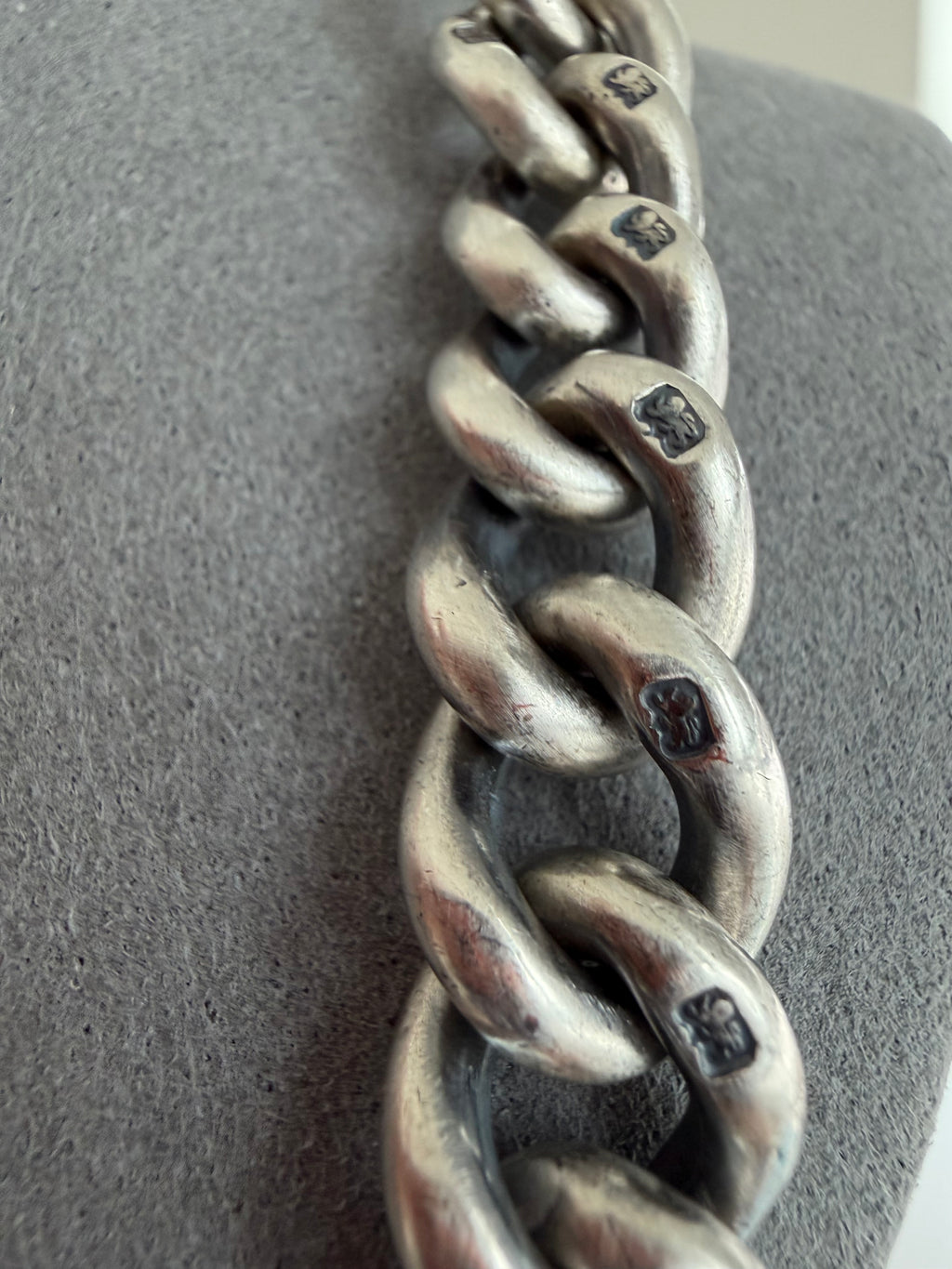 145g Antique Sterling Albert Chain