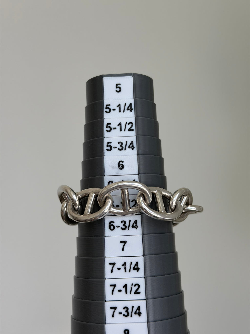 French Silver Mariner Heavy Mariner Bracelet Hallmarked