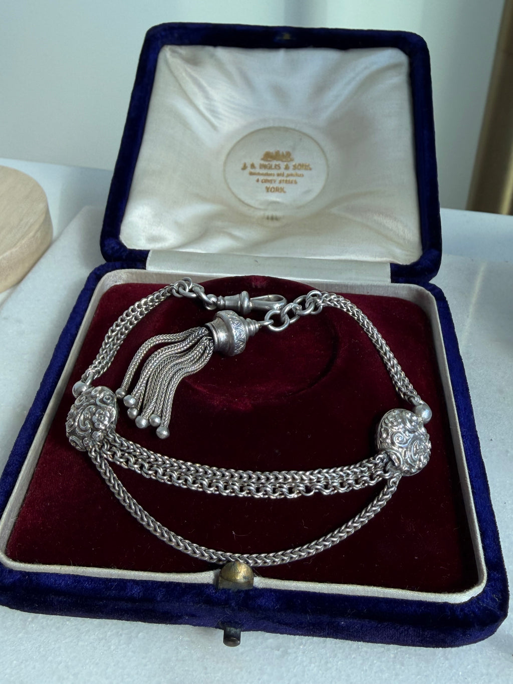 ANTIQUE SILVER ALBERTINA