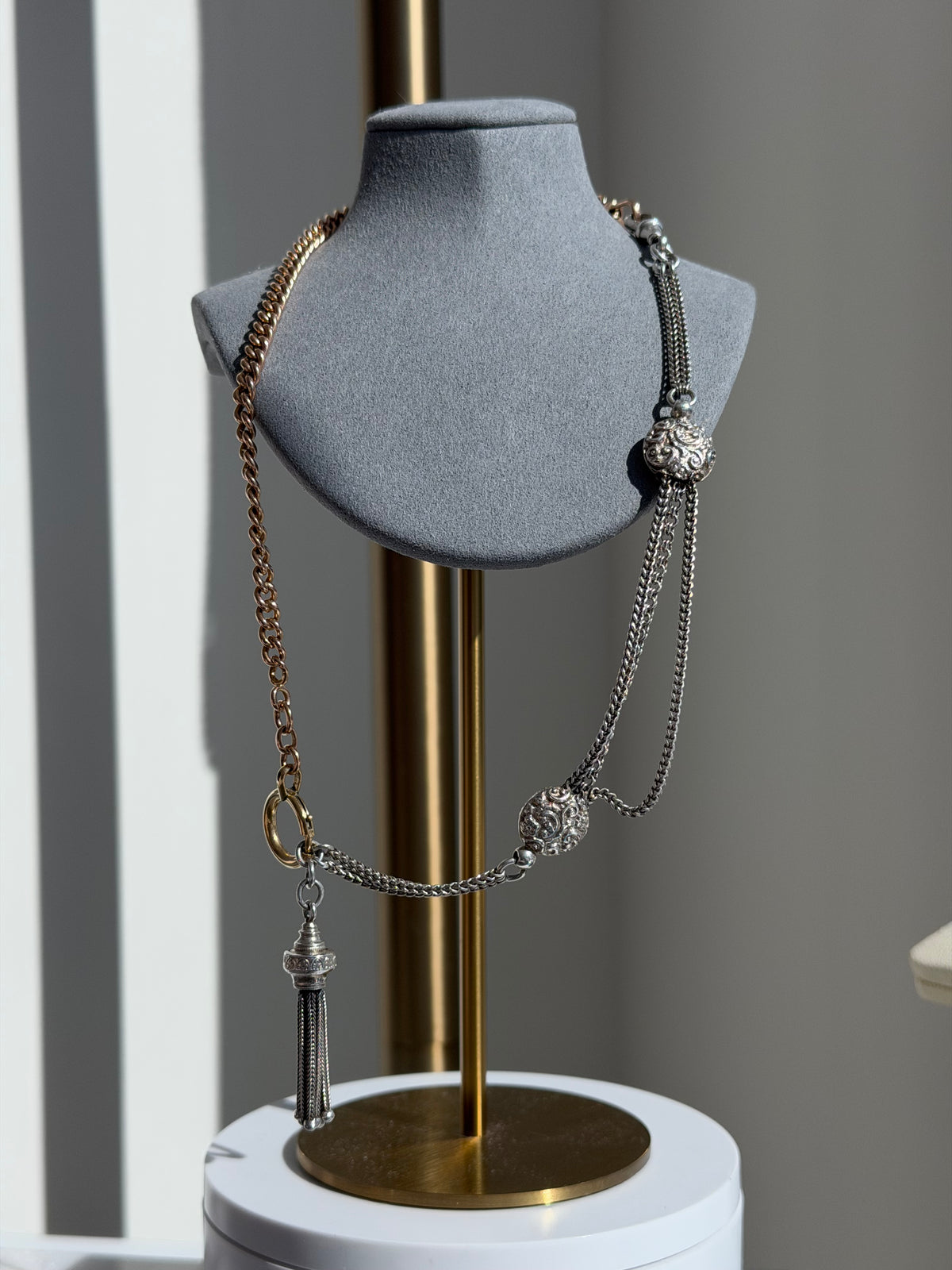 ANTIQUE SILVER ALBERTINA