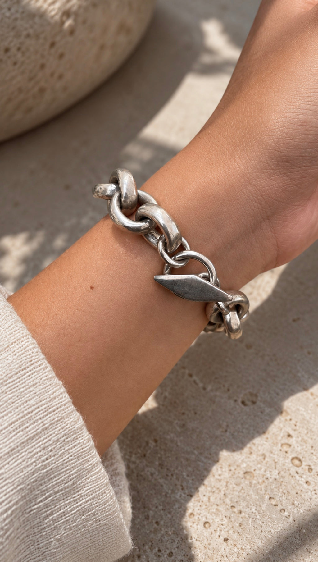 MID-CENTURY DANISH STERLING SILVER LINK BRACELET — PRE-SALE