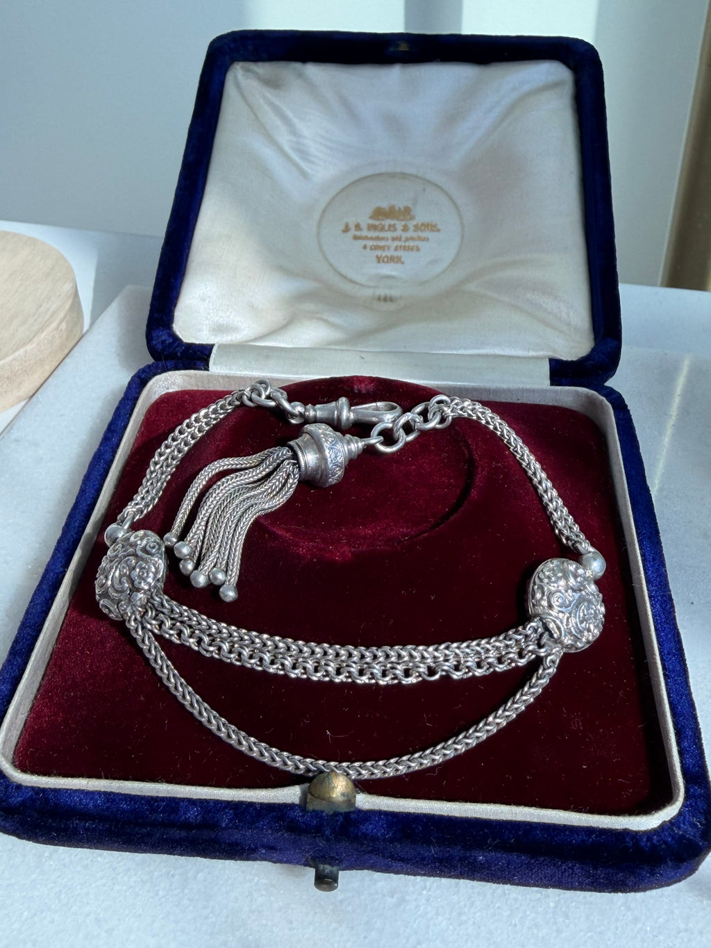 ANTIQUE SILVER ALBERTINA