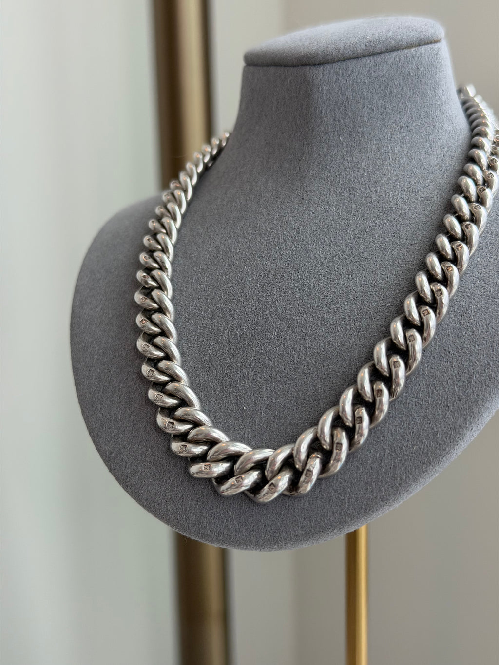 EXCEPTIONAL ANTIQUE ALBERT — STERLING SILVER & 10CT GOLD