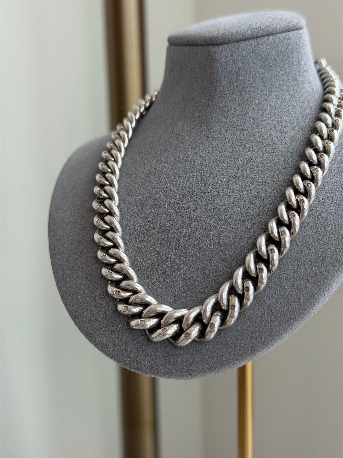 EXCEPTIONAL ANTIQUE ALBERT — STERLING SILVER & 10CT GOLD