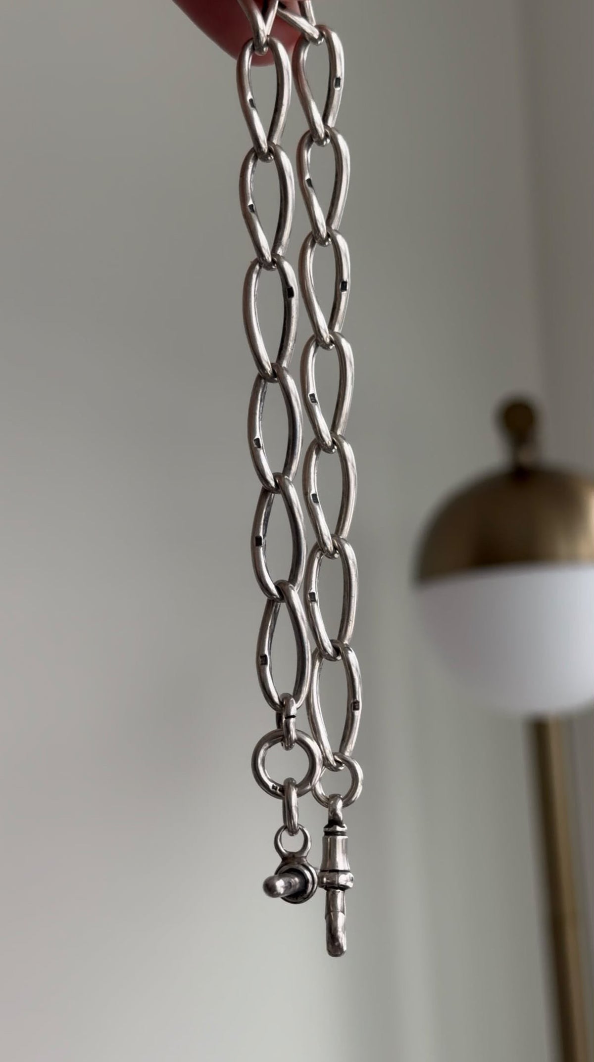 3” antique silver extension