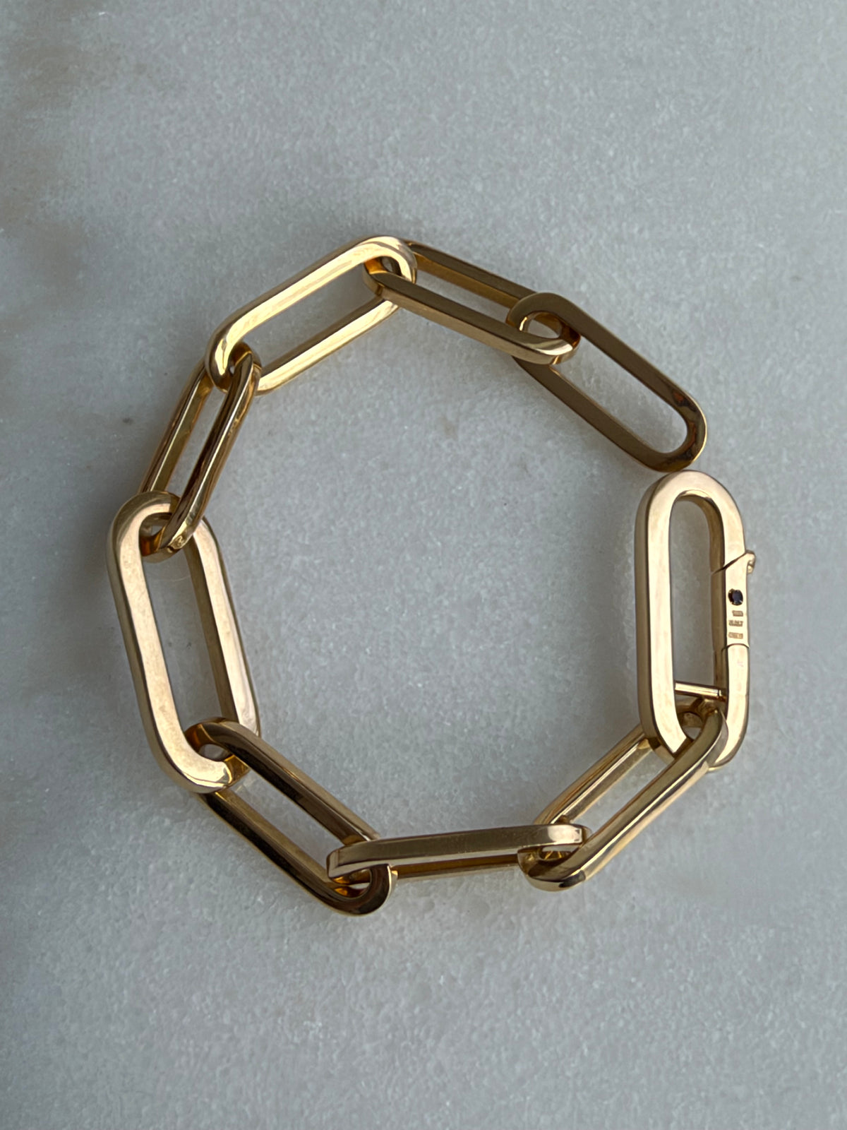 ROBERTO COIN 18K GOLD OVERSIZED LINK BRACELET