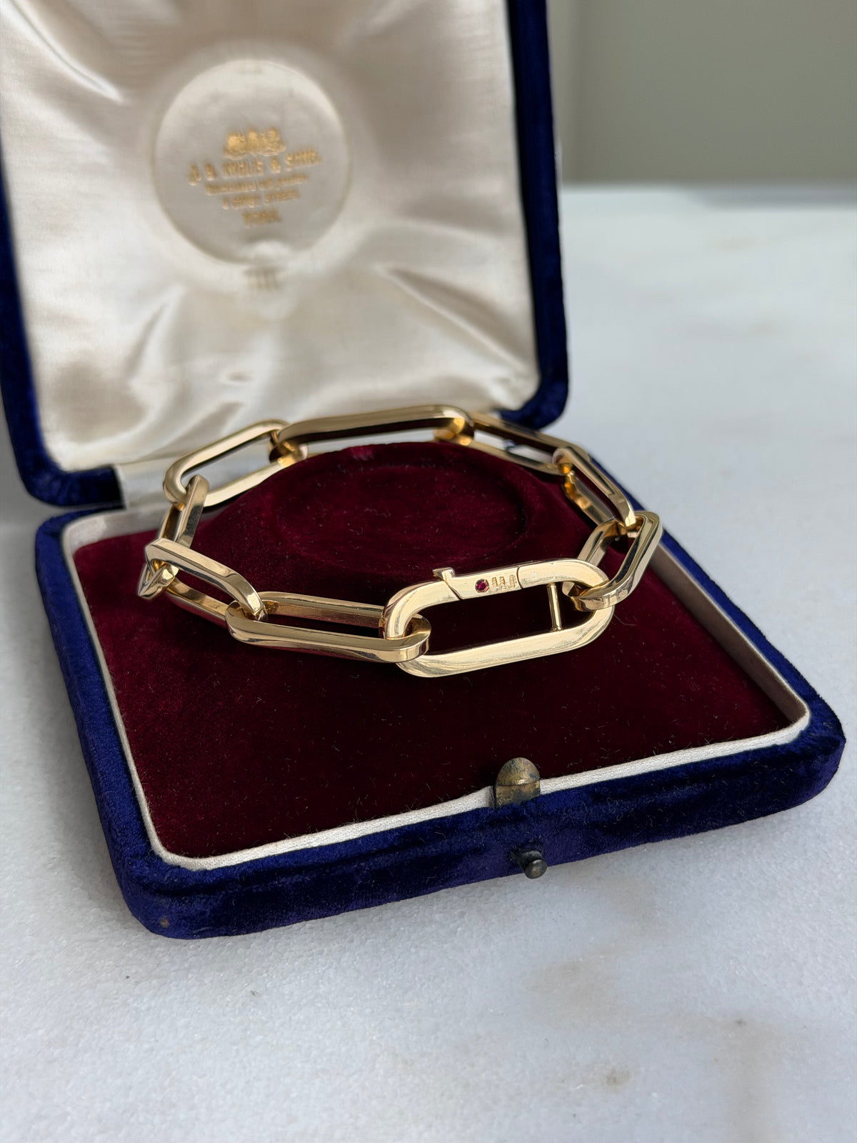 ROBERTO COIN 18K GOLD OVERSIZED LINK BRACELET