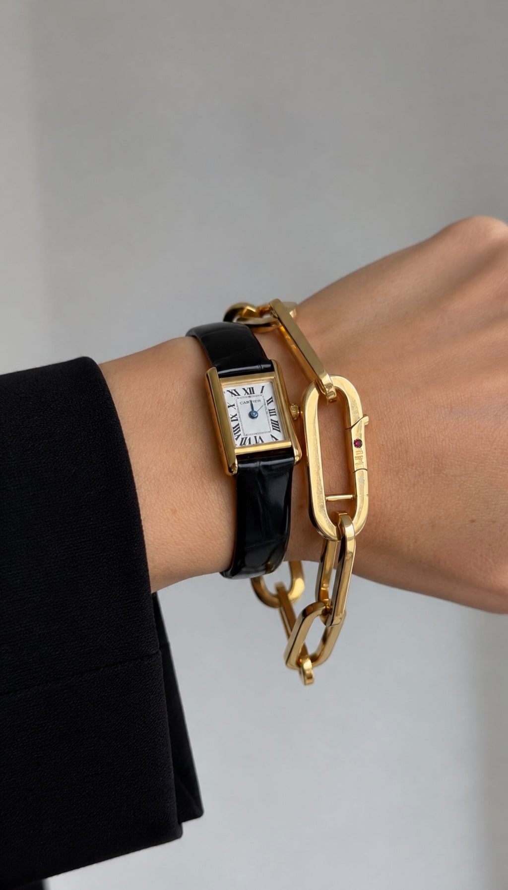 ROBERTO COIN 18K GOLD OVERSIZED LINK BRACELET