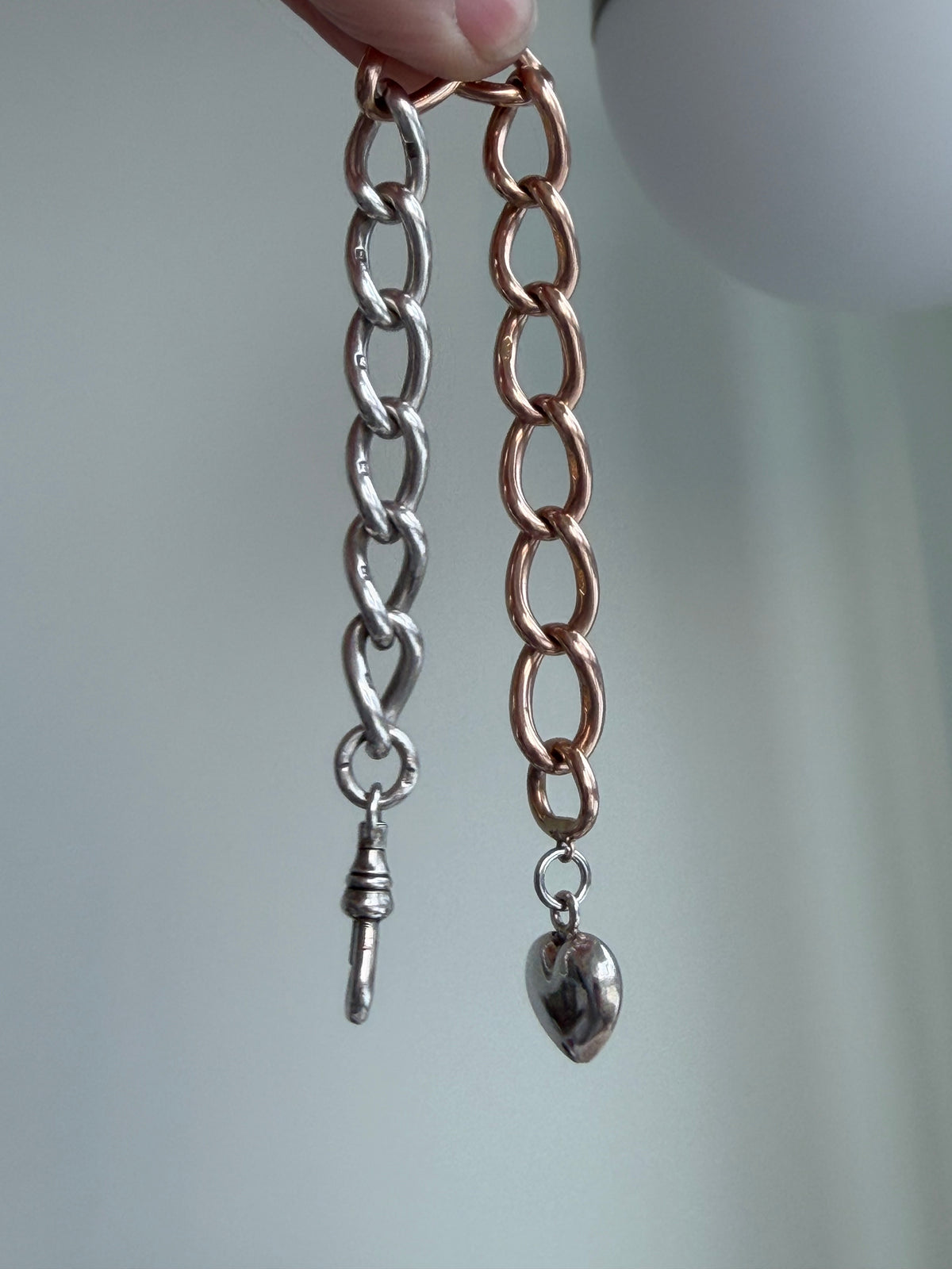 Antique 9ct Gold & Sterling Silver Mixed-Metal Bracelet