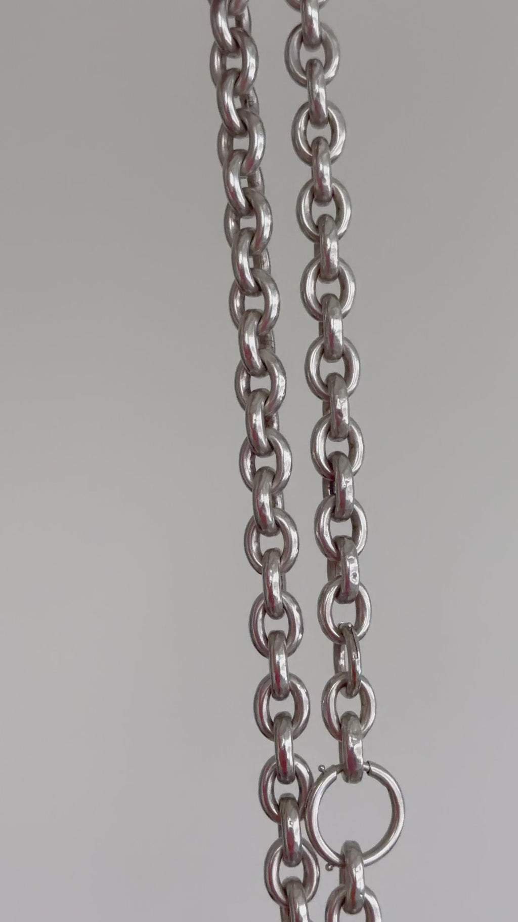 ANTIQUE PUFFY CABLE LINK CHAIN — DOUBLE BOLT