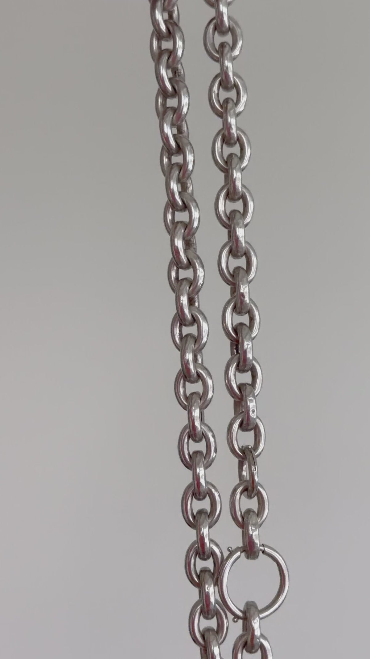 ANTIQUE PUFFY CABLE LINK CHAIN — DOUBLE BOLT