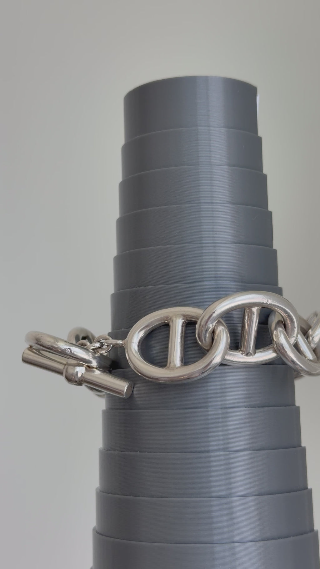 French Silver Mariner Heavy Mariner Bracelet Hallmarked