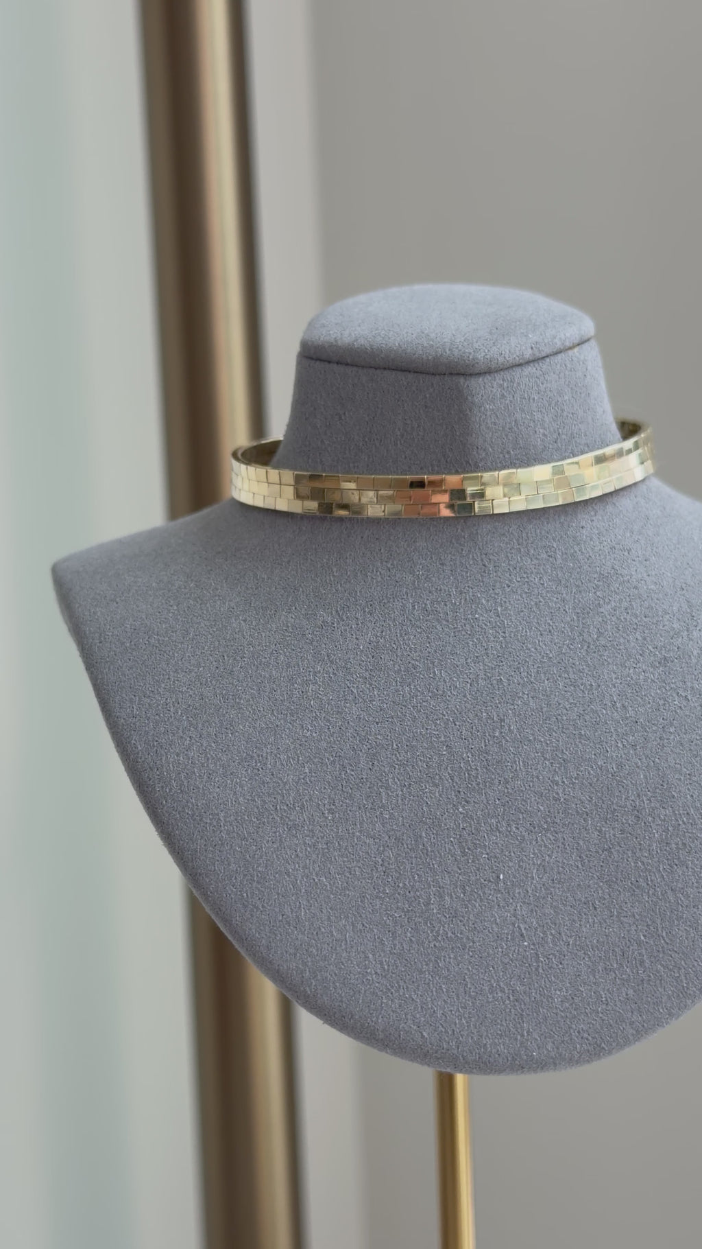 VINTAGE UNOAERRE 14K TRIPLE-ROW OMEGA BRACELET