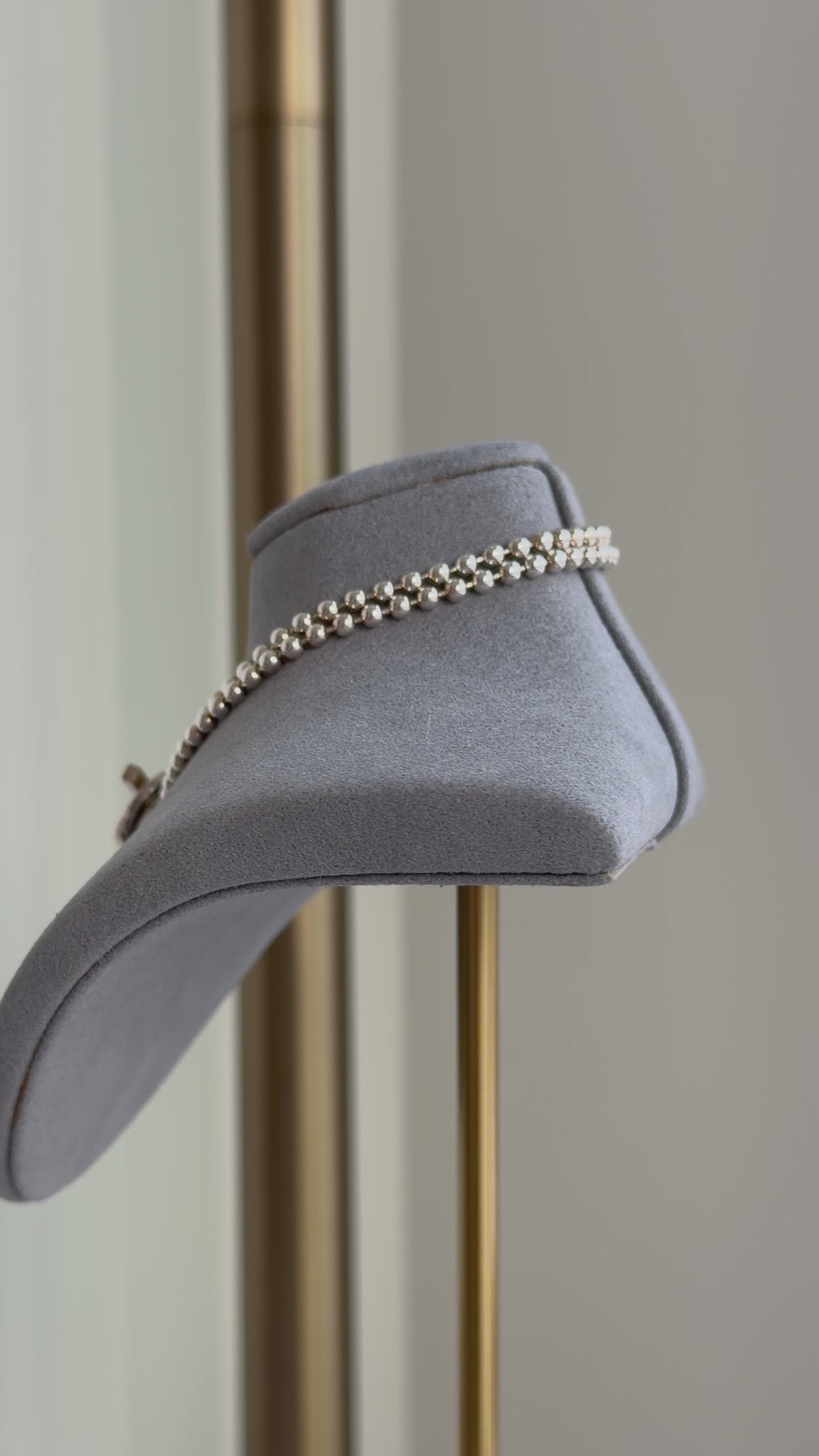 GUCCI STERLING SILVER BALL CHAIN