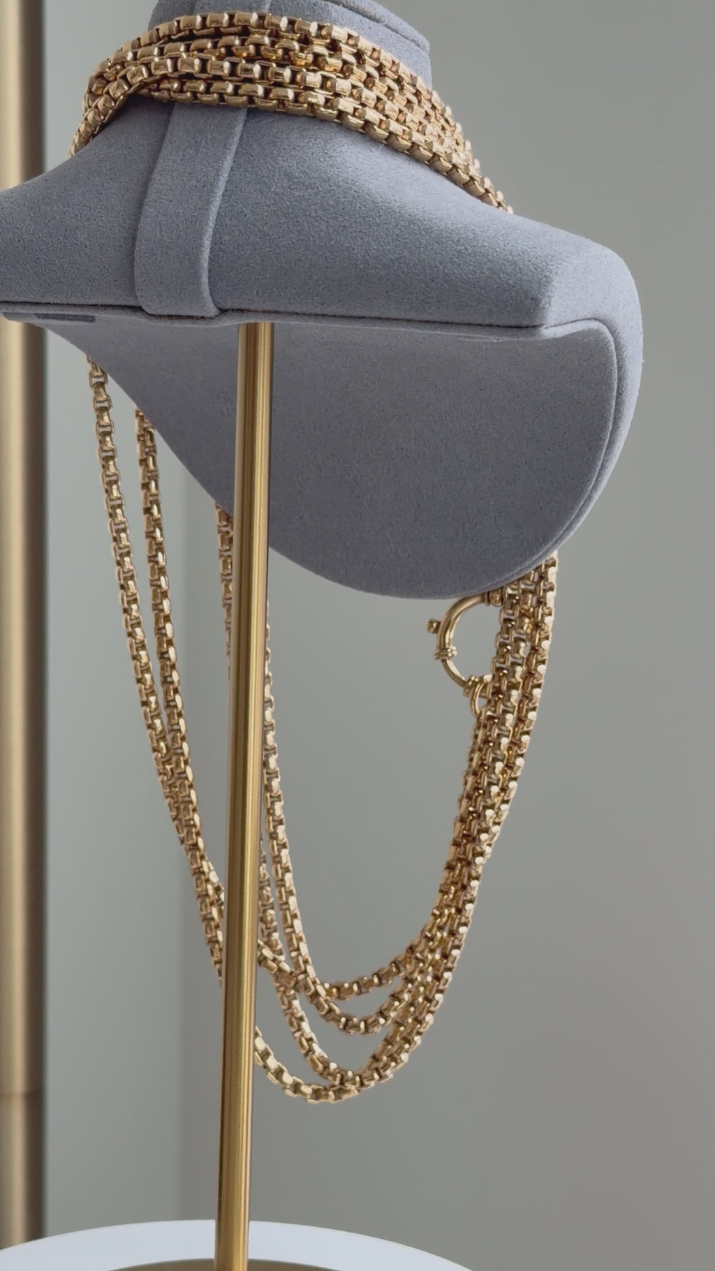 LONG GUARD CHAIN — 9CT HGP