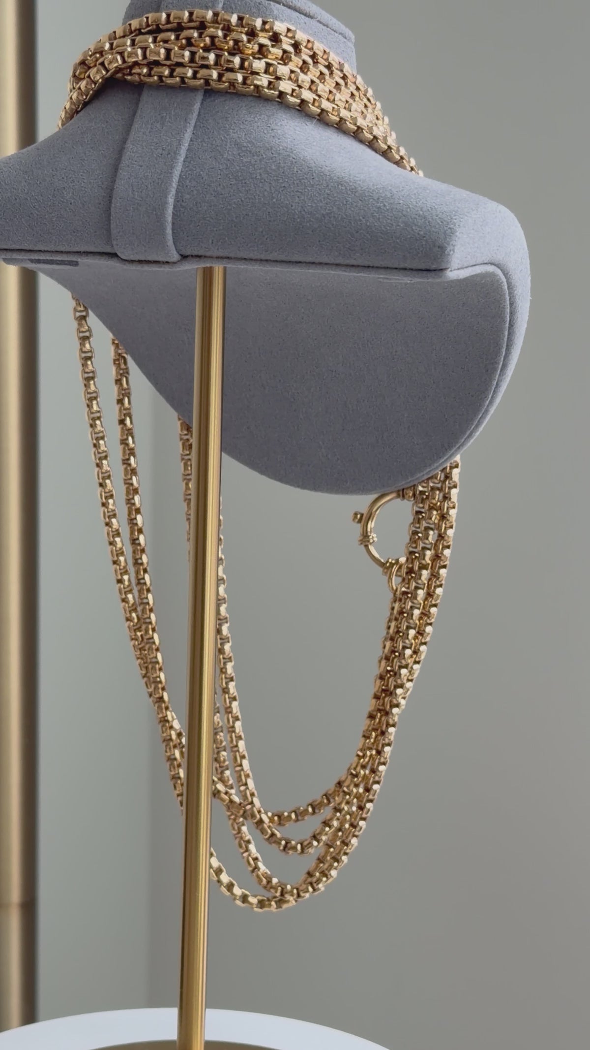 LONG GUARD CHAIN — 9CT HGP