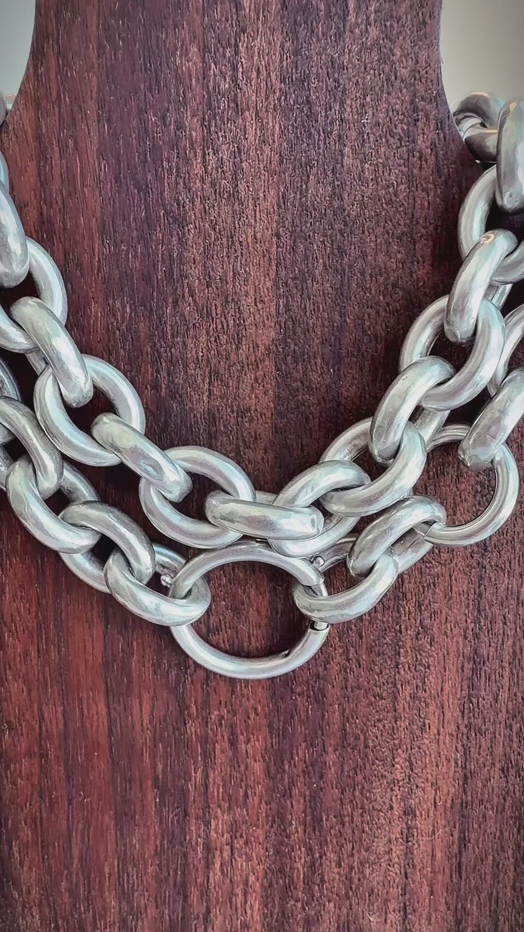 ANTIQUE PUFFY CABLE LINK CHAIN — DOUBLE BOLT