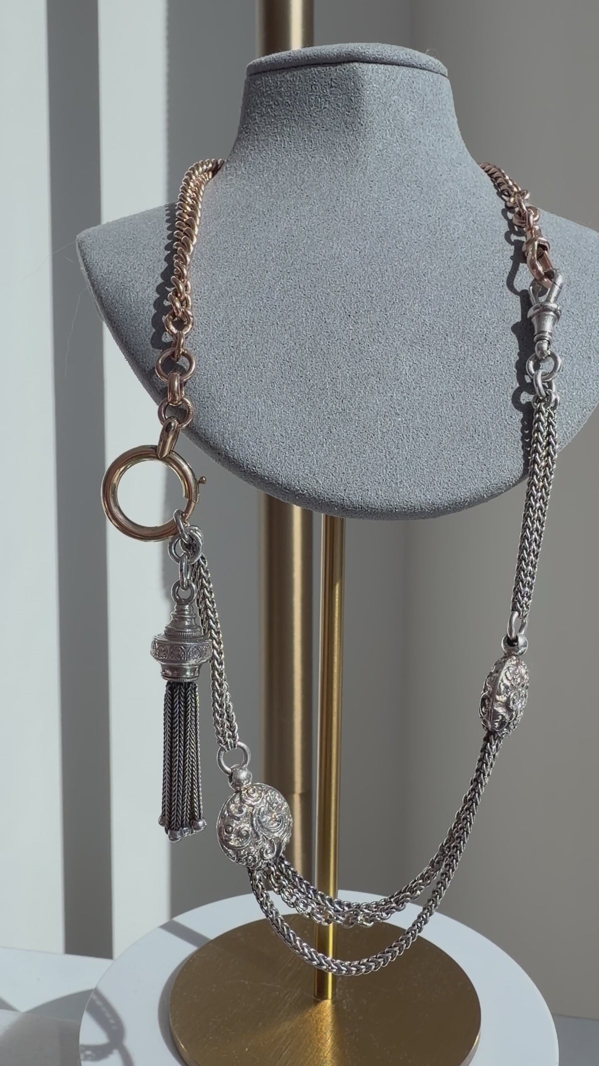 ANTIQUE SILVER ALBERTINA
