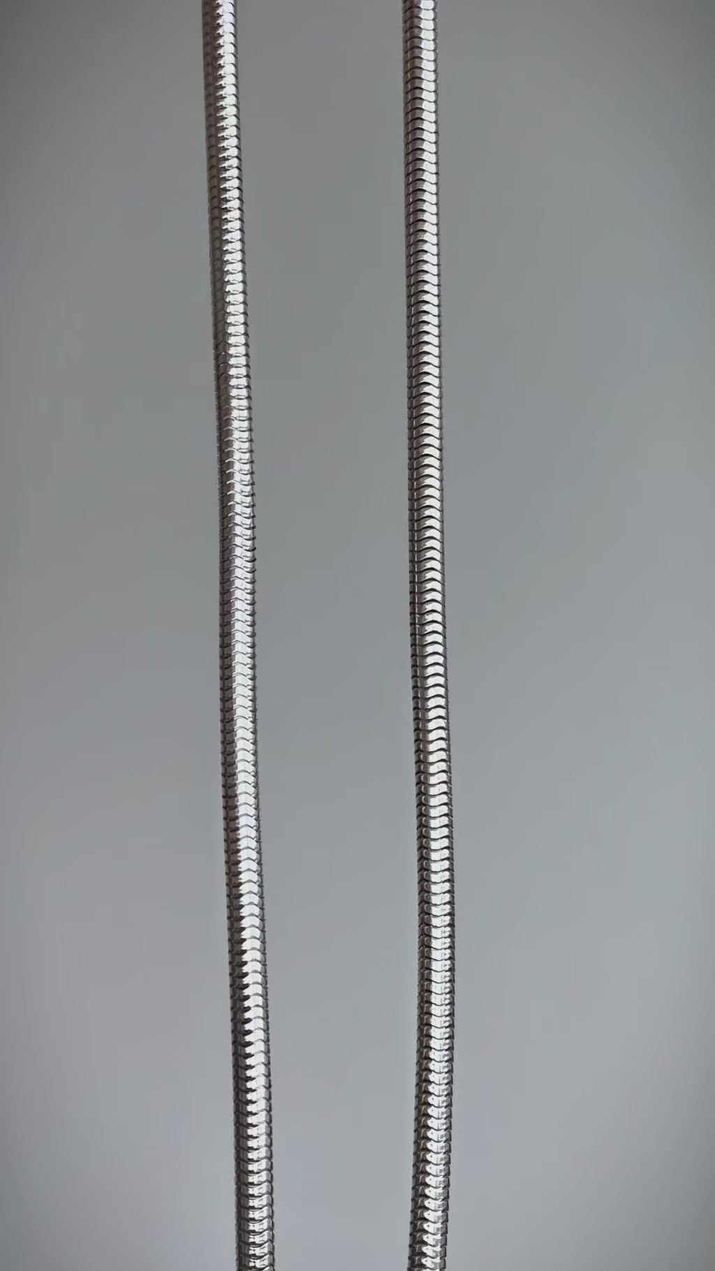 Vintage Sterling Silver Snake Chain Antique bolt