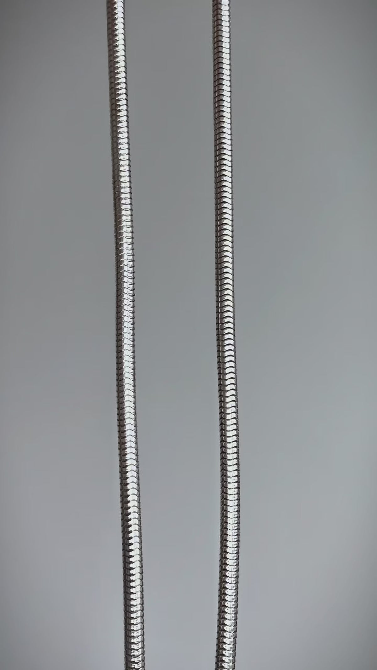 Vintage Sterling Silver Snake Chain Antique bolt