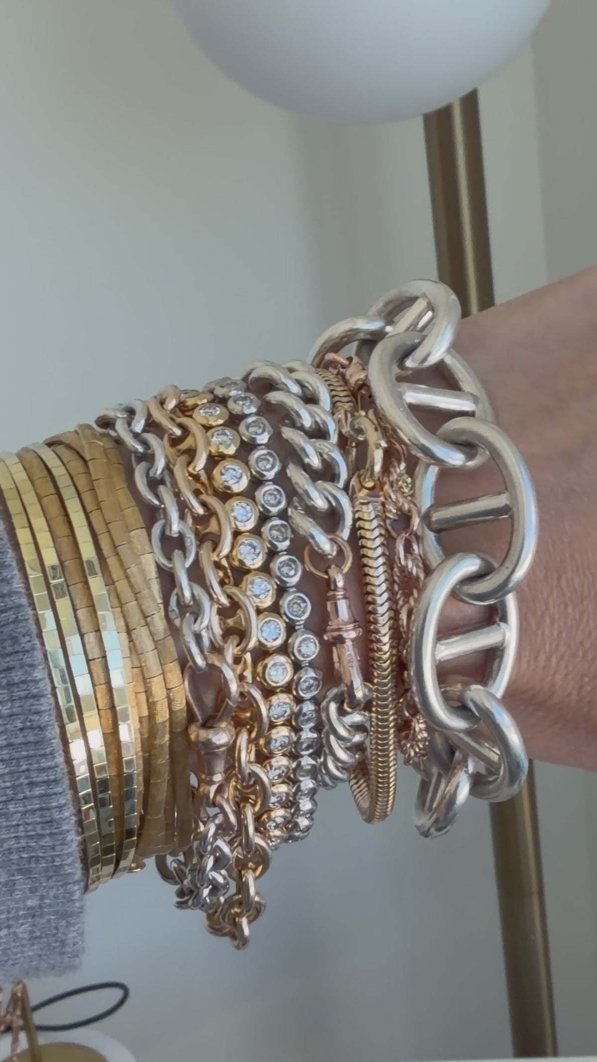 French Silver Mariner Heavy Mariner Bracelet Hallmarked